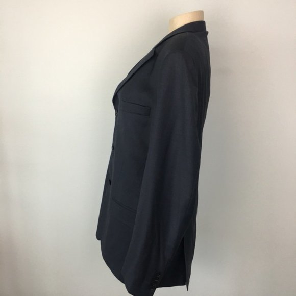 Vintage Valentino Navy Blazer Like-New 100% Wool - Picture 7 of 13